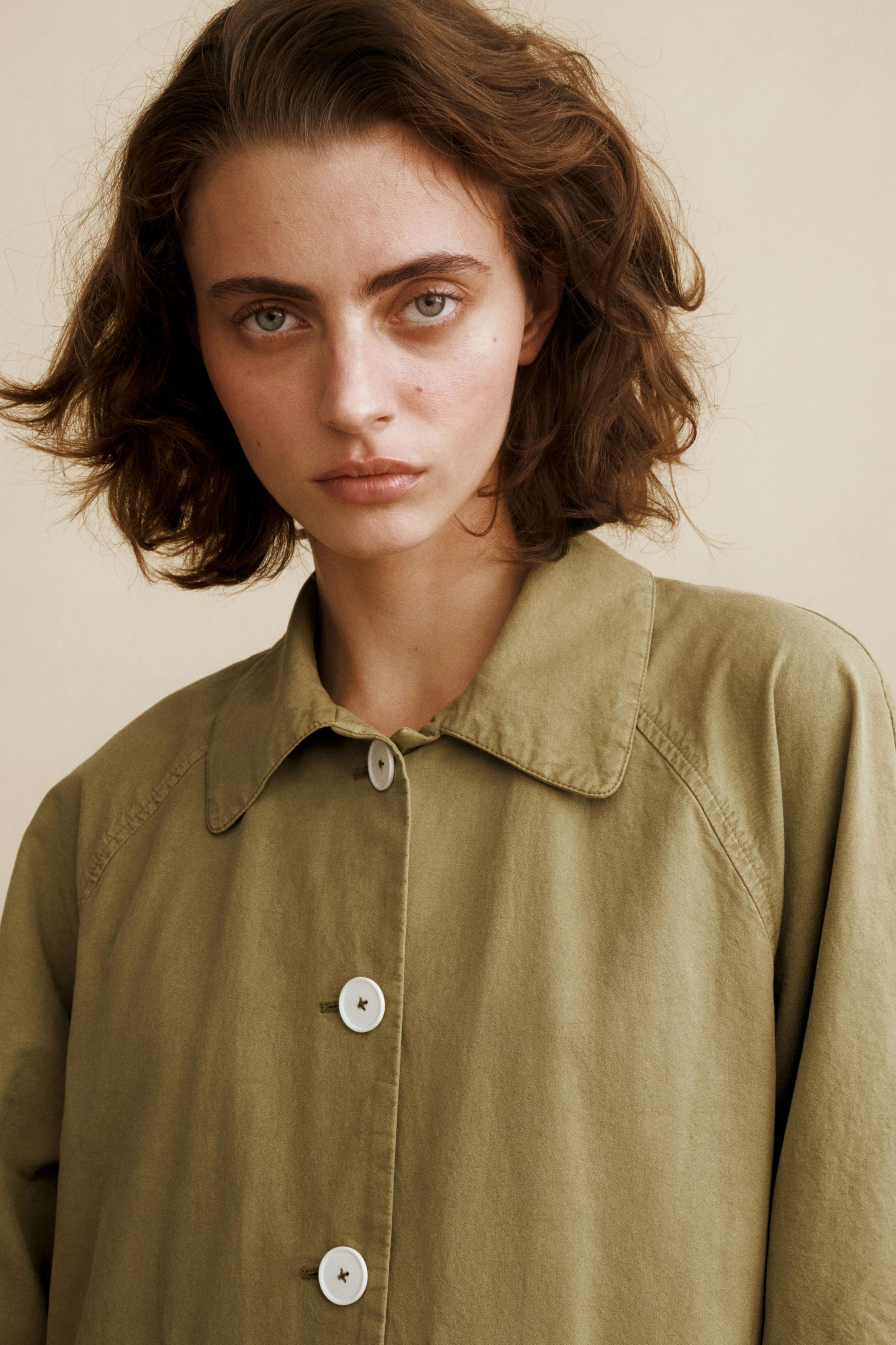 Женские куртки Zara TRENCH COAT CREATED BY CARAMEL LONDON X — фото 3