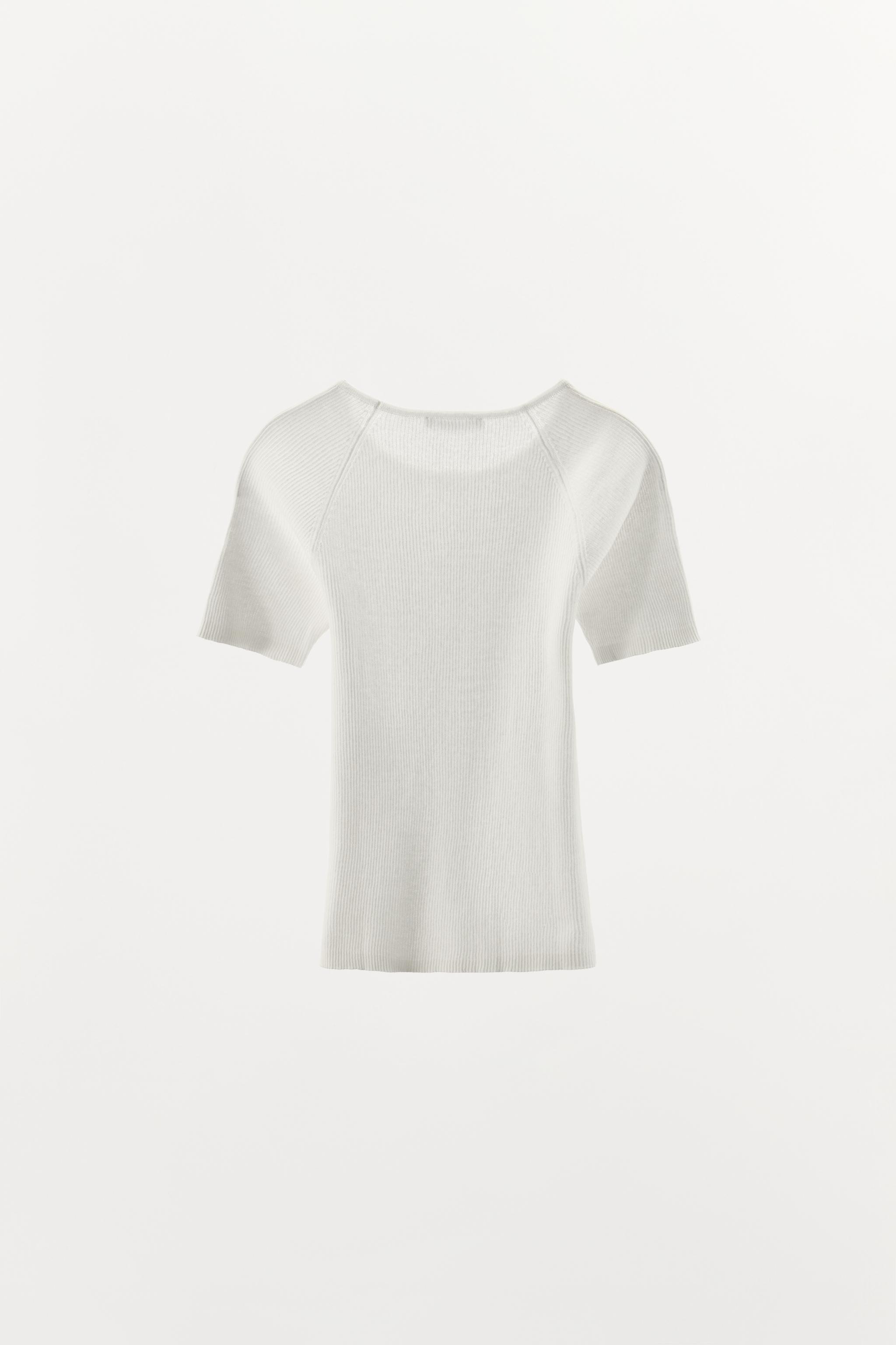 T-SHIRT BASIQUE CÔTELÉ