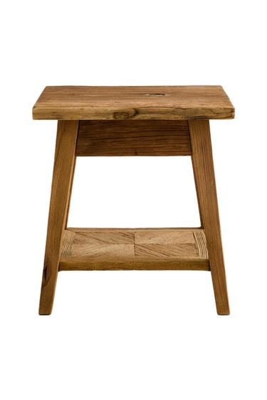 TABLE DE CHEVET EN BOIS - Beige clair de Zara