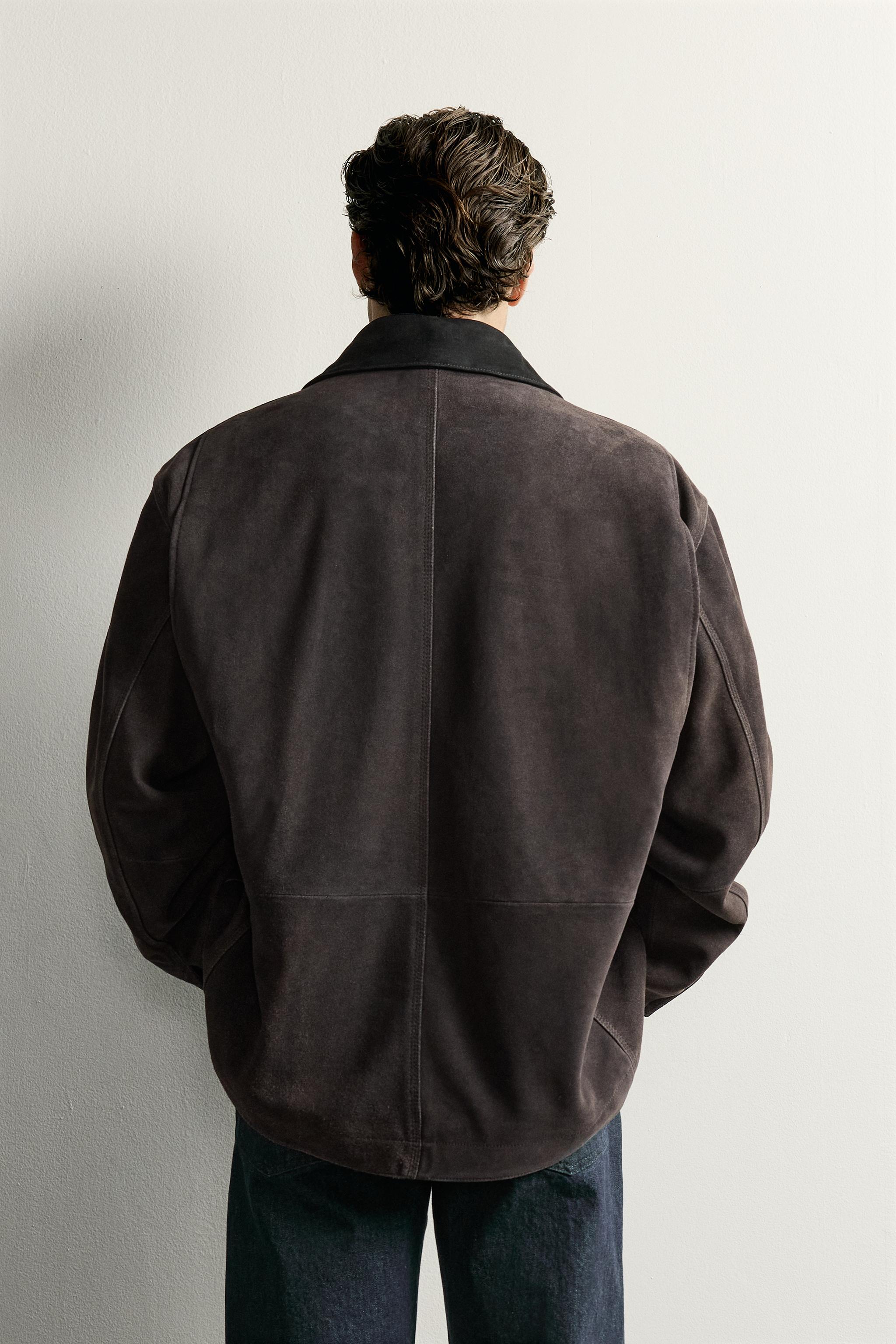 WASHED SUEDE LEATHER JACKET