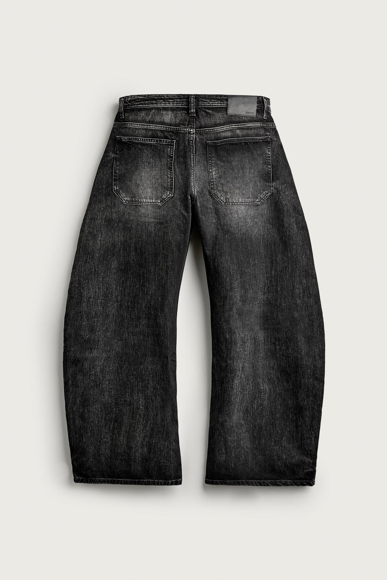 LOOSE BARREL FIT JEANS — Charcoal
