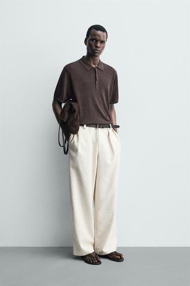 POLO ME THURJE 100% LINO - Kafe nga Zara