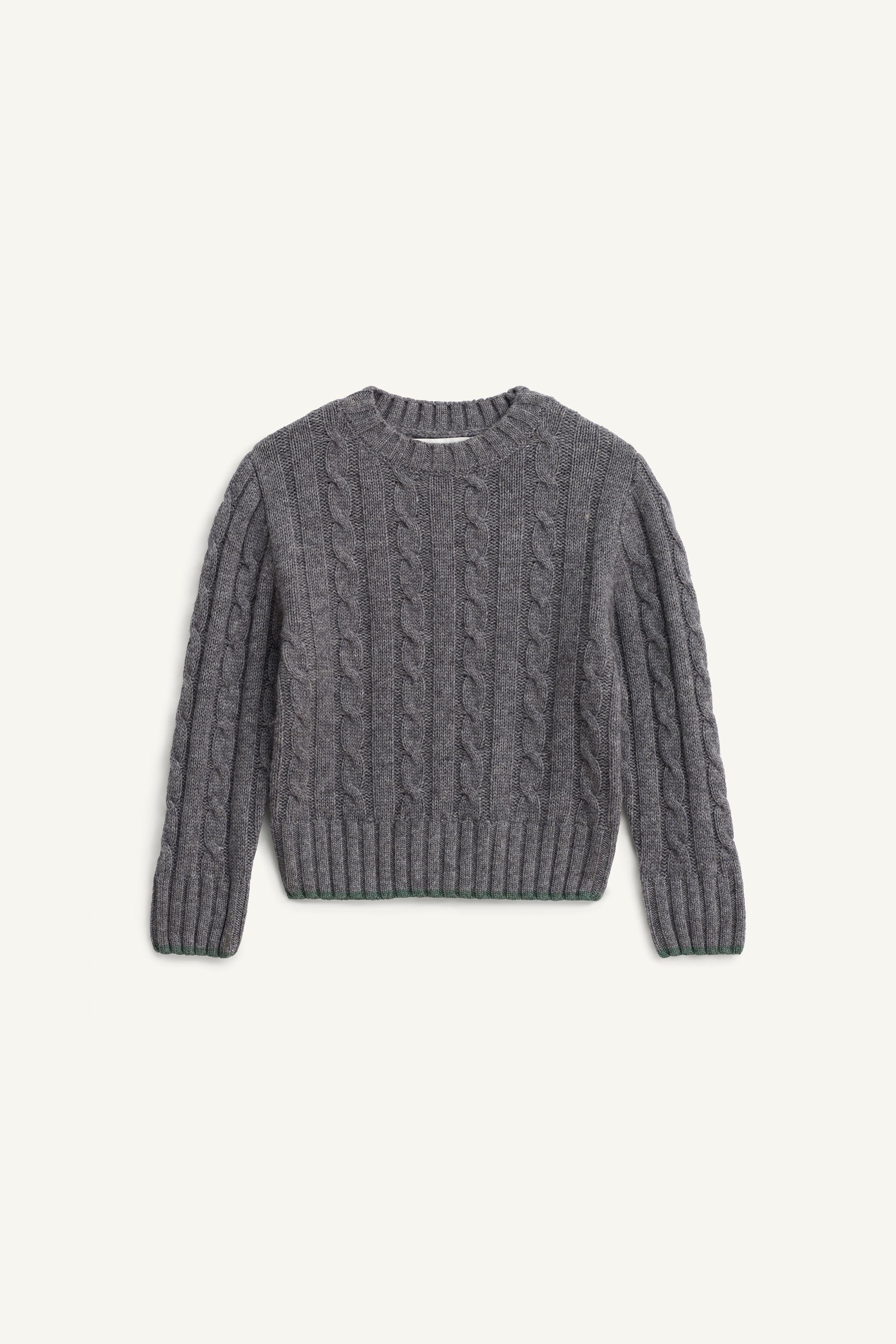 100% WOOL CABLE-KNIT JUMPER LIMITED EDITION