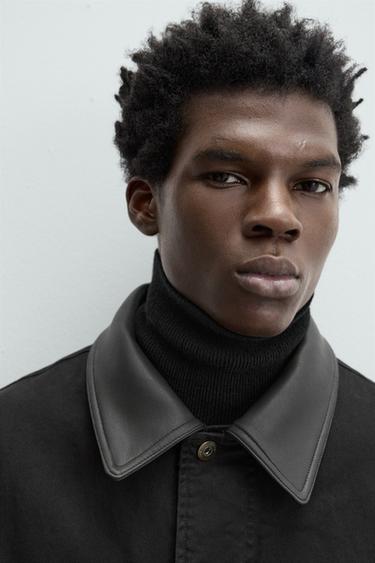 PARKA ACOLCHADA COMBINADO - Negro de Zara
