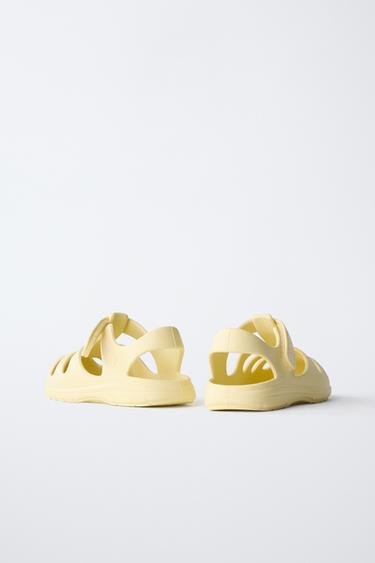 SANDALES STYLE PLAGE PIEDS NUS - Jaune de Zara - Image 5