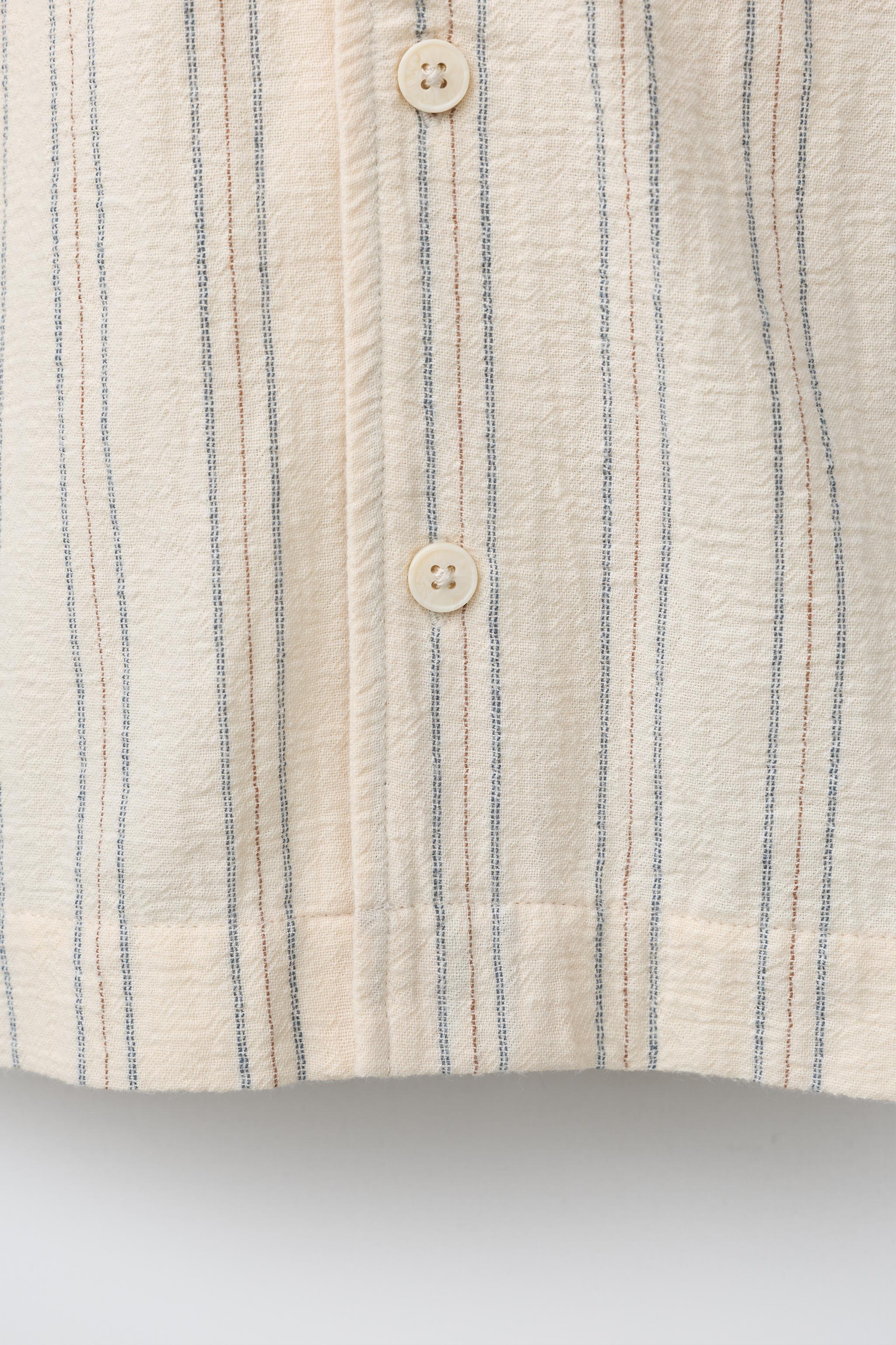 EMBROIDERED STRIPED SHIRT