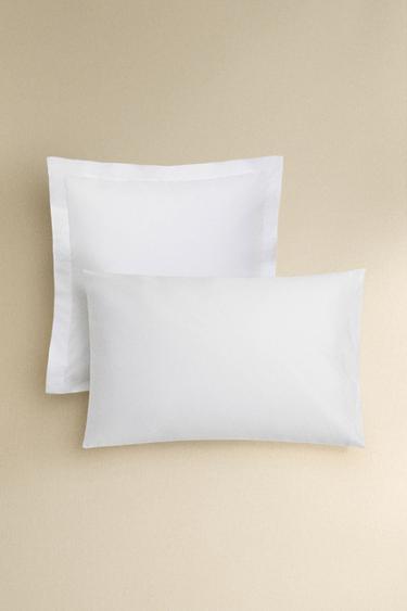 HOVEDPUDEBETRÆK I PERCALE MED FLANGE (500 TRÅDE) - Hvid fra Zara