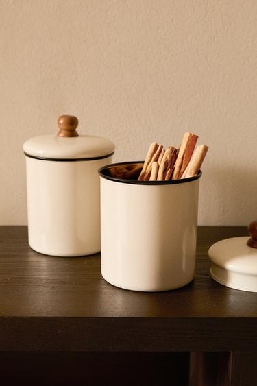 SMALL ENAMELLED JAR FOR PETS TREATS - Multicoloured by Zara - Image 5