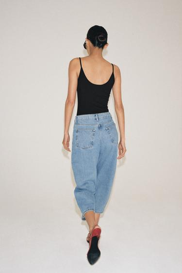 JEAN ZW COLLECTION CAPRI BALLOON TAILLE MOYENNE - Bleu de Zara - Image 4