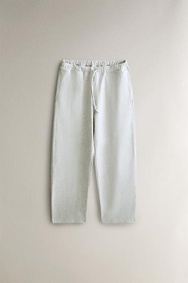 COTTON TROUSERS - Grey by Zara