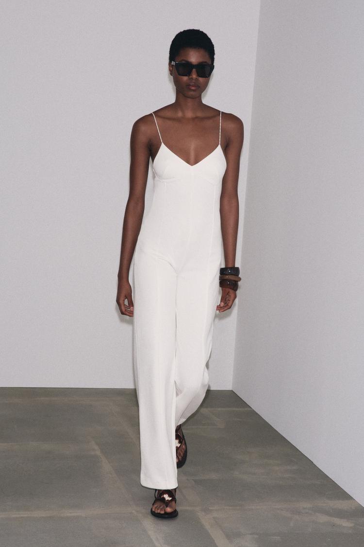 MONO LARGO INTERLOCK Blanco ZARA España