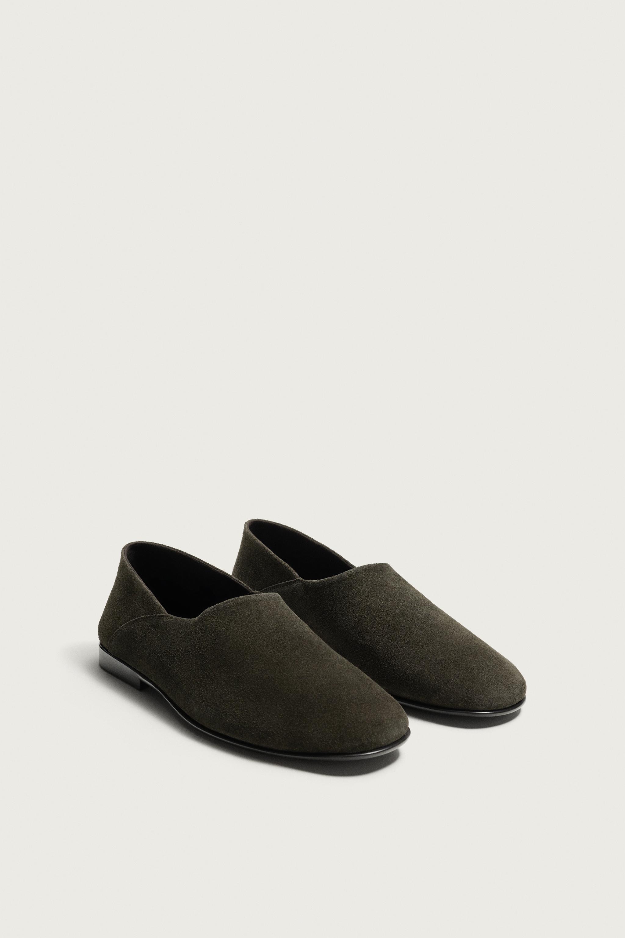 LEATHER LOAFERS — Asphalt Gray