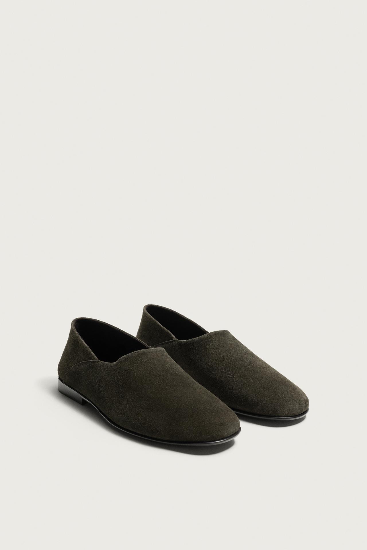 LEATHER LOAFERS — Asphalt Gray