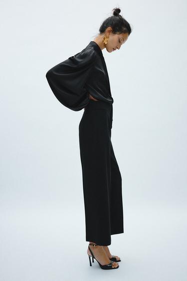 JUPE-CULOTTE COLLECTION ZW - Noir de Zara - Image 2