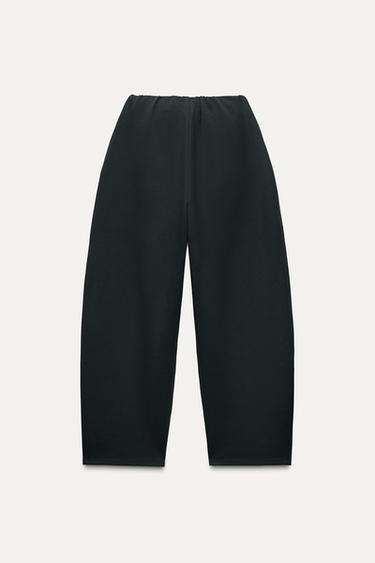 PANTALON BALLON INTERLOCK - VERT de Zara