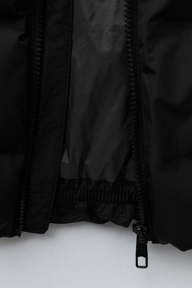 DOUDOUNE SANS MANCHES À CAPUCHE DÉPERLANTE - Noir de Zara - Image 5