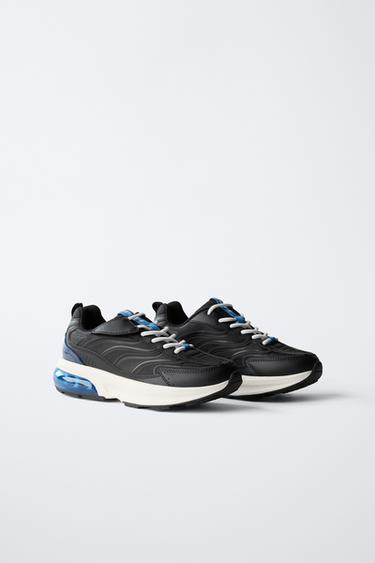 AIR CHAMBER TRAINERS - Black by Zara