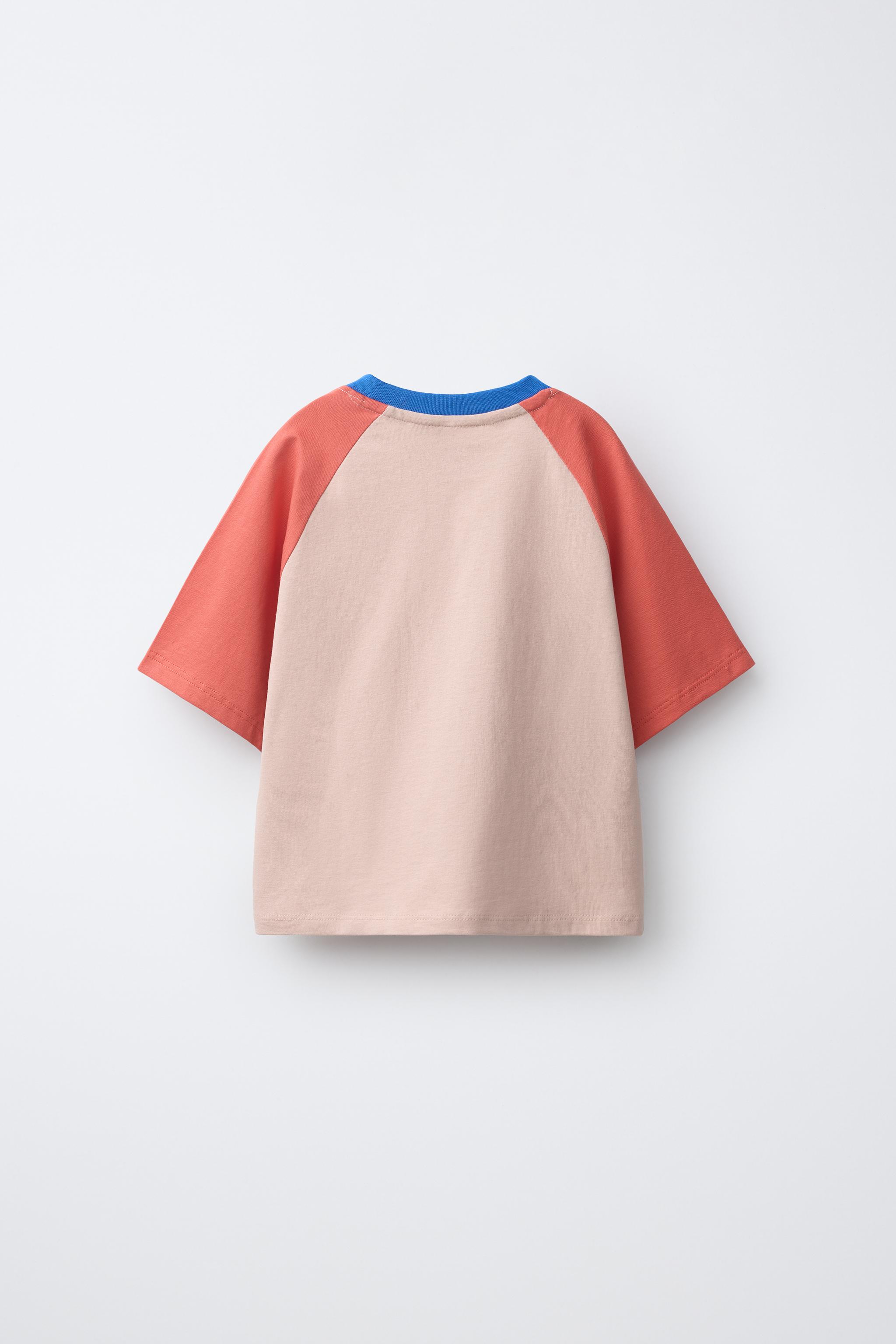 MICKEY MOUSE © DISNEY RAGLAN T-SHIRT — Bright orange