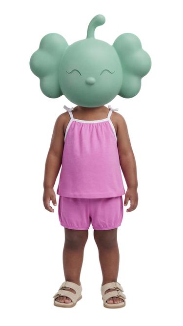 ENSEMBLE T-SHIRT ET BLOOMER UNI - Mauve clair de Zara