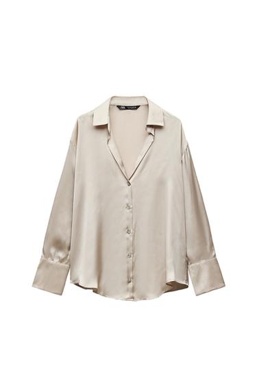 SATIN EFFECT SHIRT