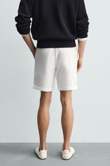 REGULAR FIT COMFORT BERMUDA SHORTS - Oyster-white by Zara - Image 2