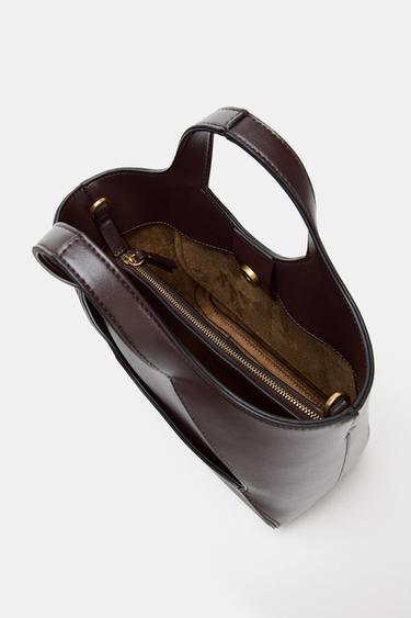 SAC COMBINÉ - Bordeaux de Zara - Image 4