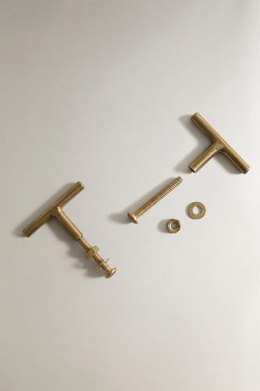 LOT DE POIGNÉES MEUBLE MÉTALLIQUES DORÉES (LOT DE 2) - Doré de Zara - Image 2