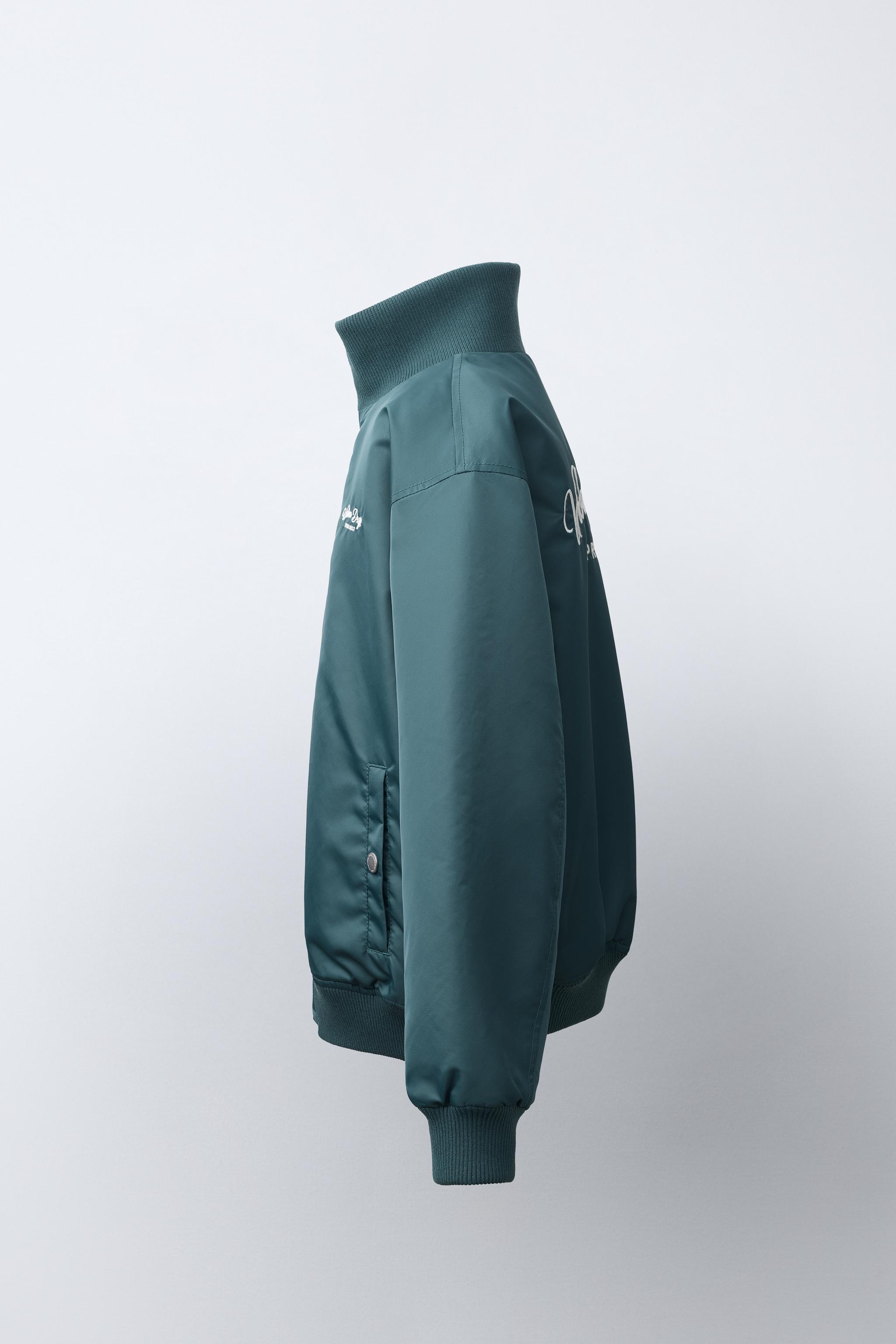 BLOUSON BOMBER À INSCRIPTION BRODÉE