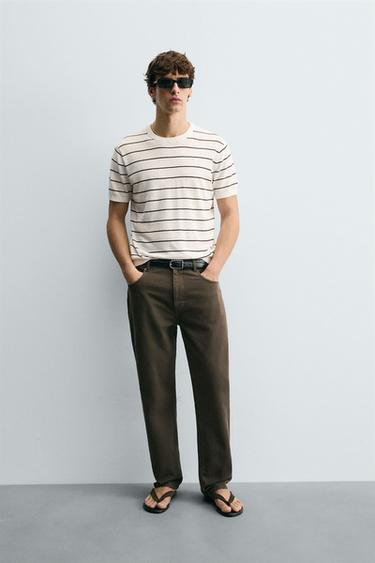 CAMISETA PUNTO LINO - ALGODÓN - 178 de Zara - Imagen 0