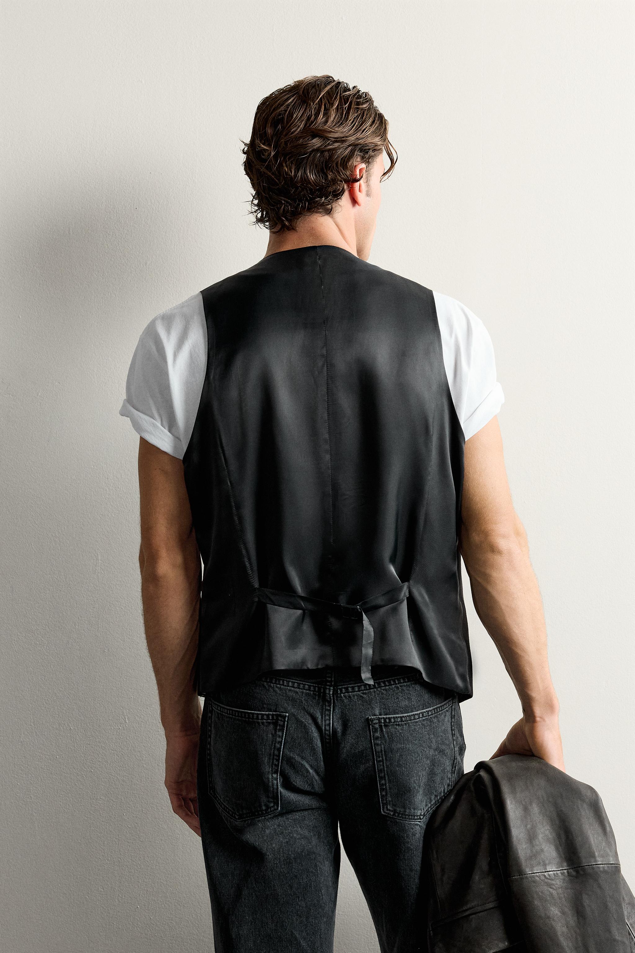 Zara REGULAR FIT YELEK görsel 3