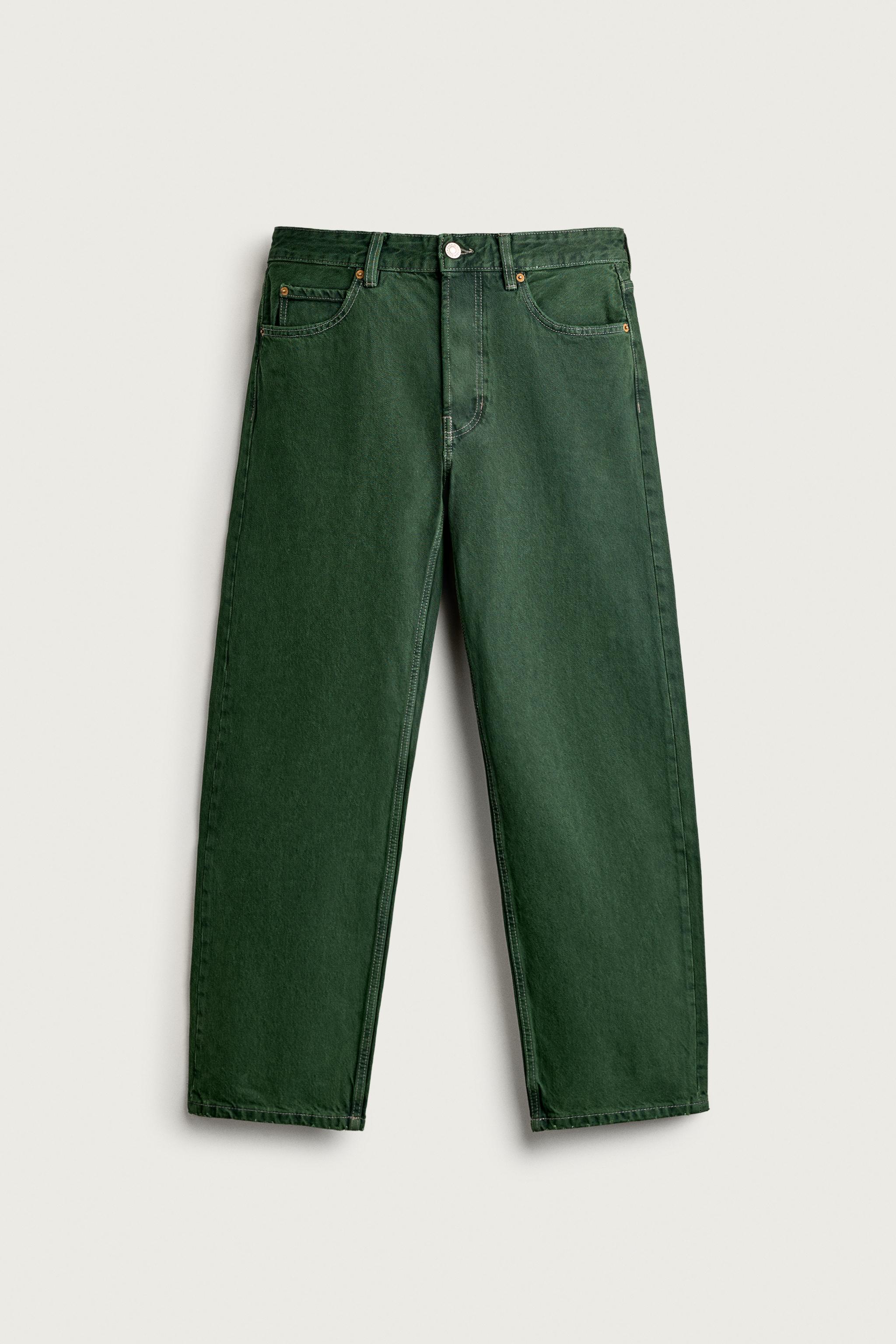 REGULAR FIT JEANS — Green