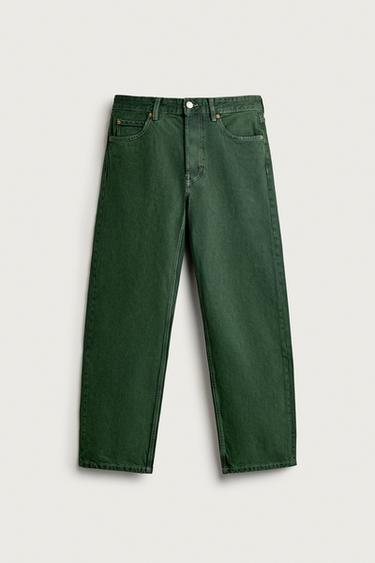 REGULAR FIT JEANS - Green by Zara
