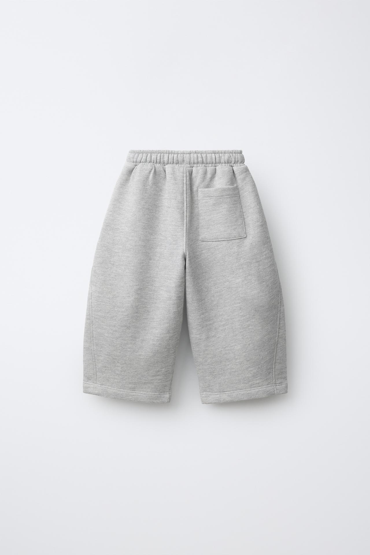 SOLID BALLOON TROUSERS — Gray