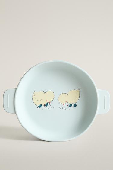 KIDS’ SILICONE CHICK PLATE — Blue 1