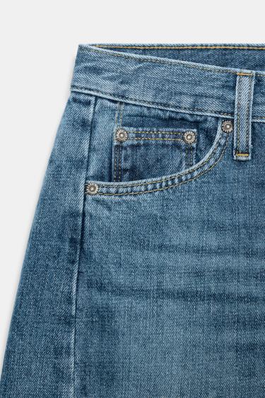 ZW COLLECTION ANKLE RELAXED FIT MID-WAIST JEANS - Mid-blue by Zara - Image 7