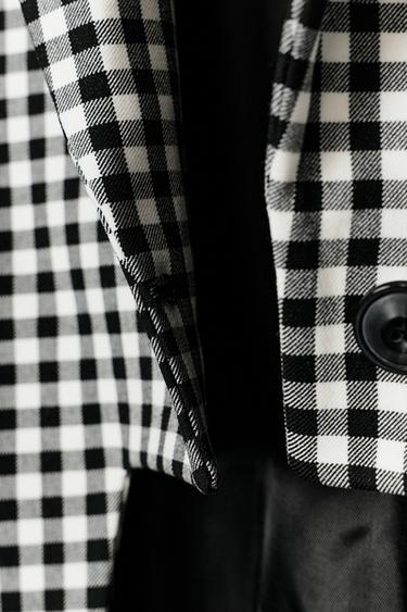 BLAZER ASYMÉTRIQUE ZW COLLECTION - Noir / Blanc de Zara - Image 6