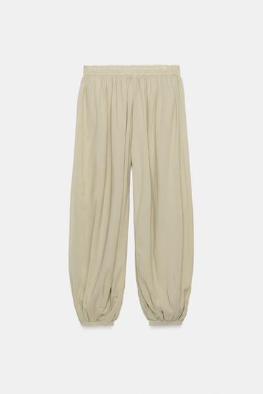 PANTALON BOUFFANT VOLUME - Vert d'eau de Zara - Image 5