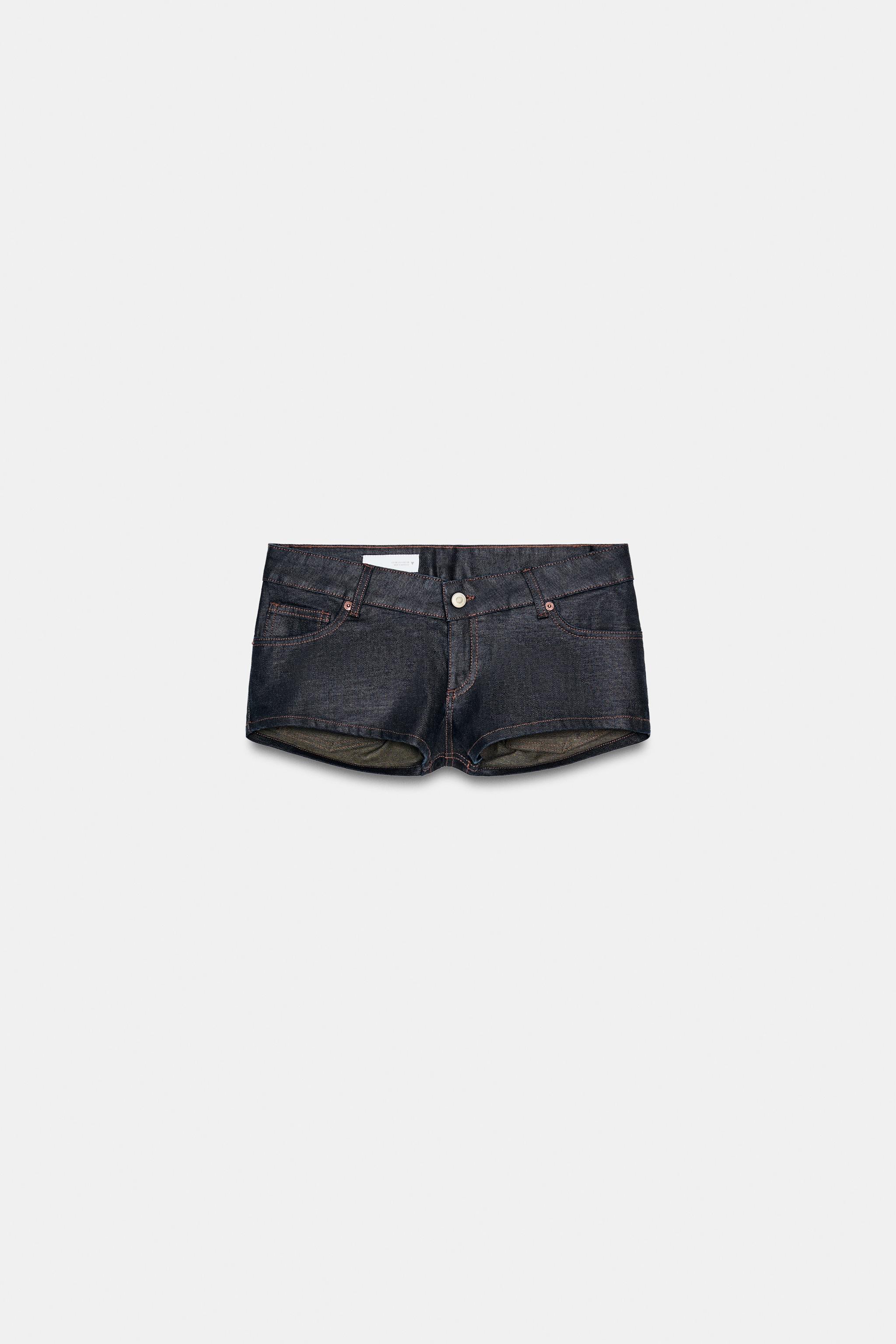 SHORTS MINI DENIM TRF TAILLE BASSE