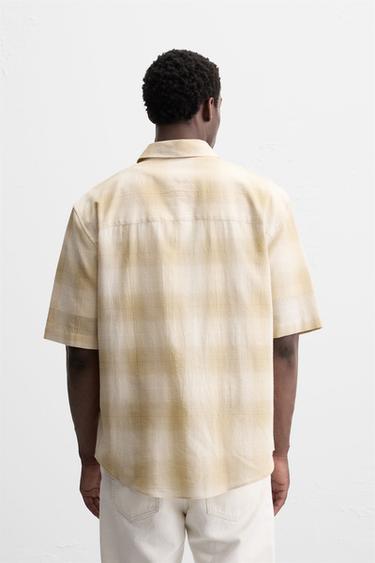 CHECK SHIRT - Beige by Zara - Image 2