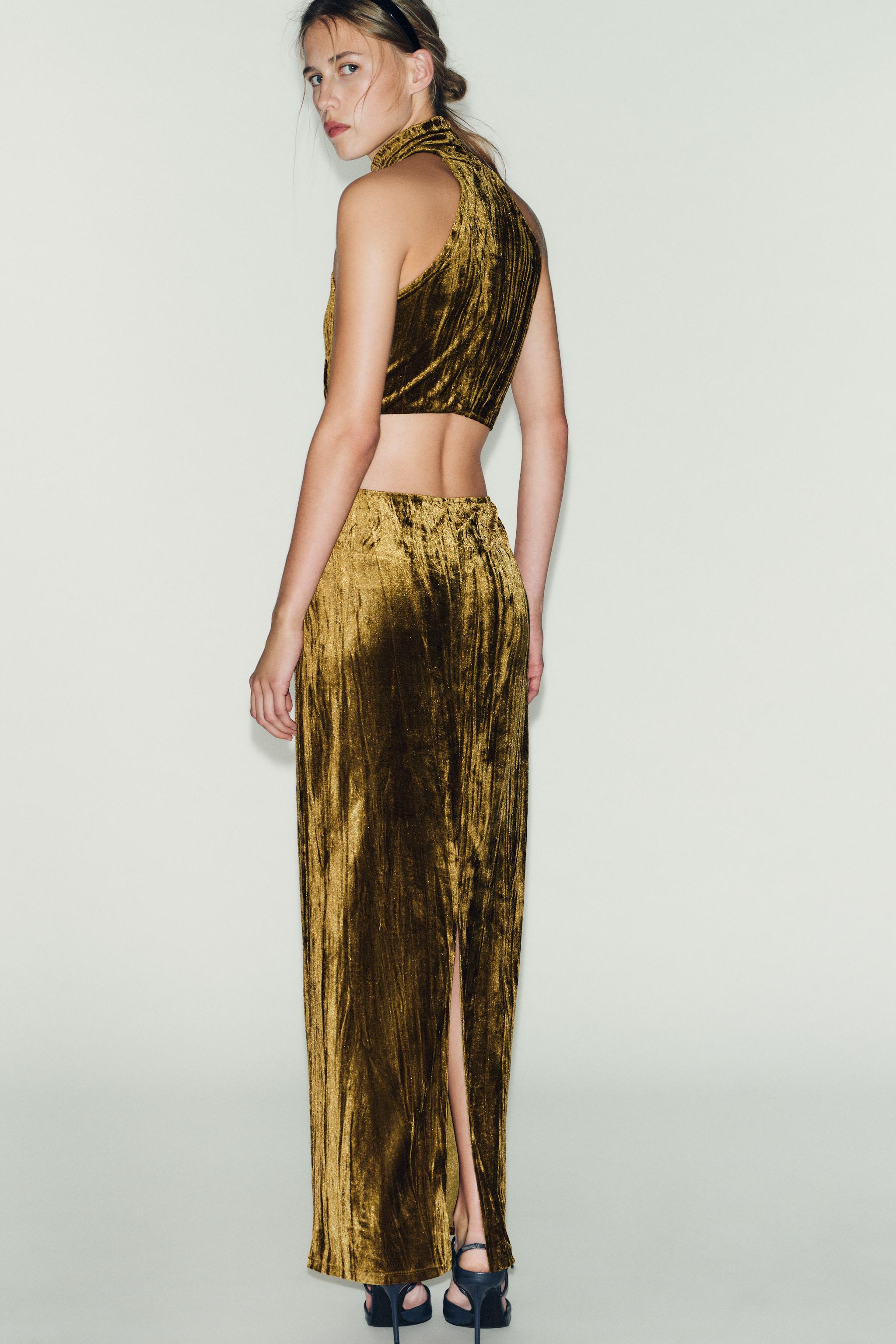 Shop Zara JEWEL CUT OUT DRESS at Beverly Center in Los Angeles, CA