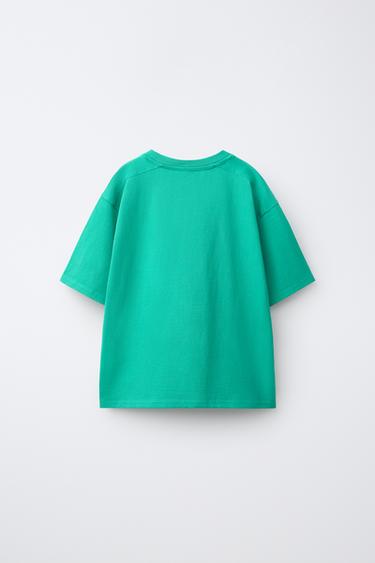 TEXT PRINT T-SHIRT — Turquoise 2