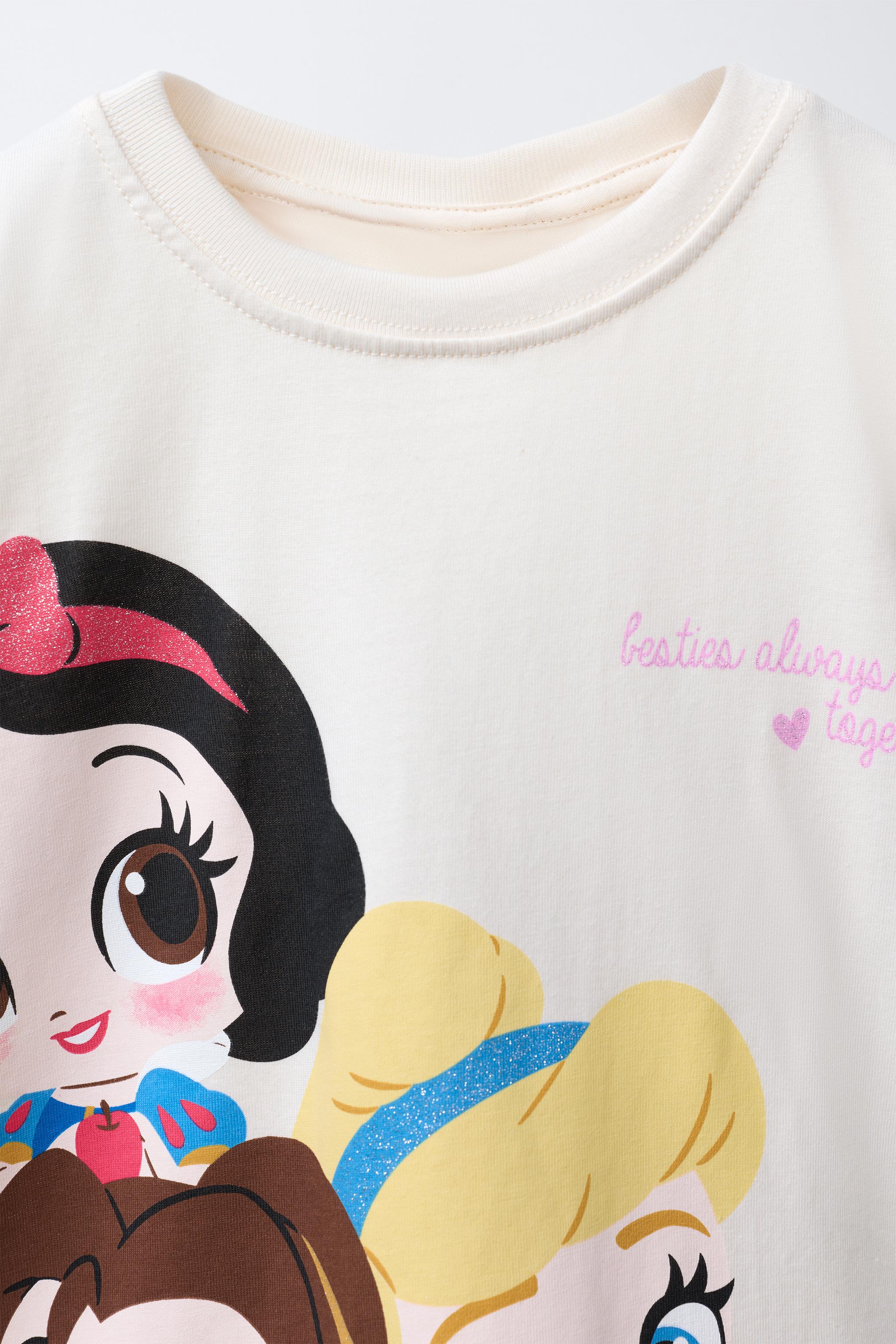 PRINCESS © DISNEY PRINT T-SHIRT - Oyster-white | ZARA United States