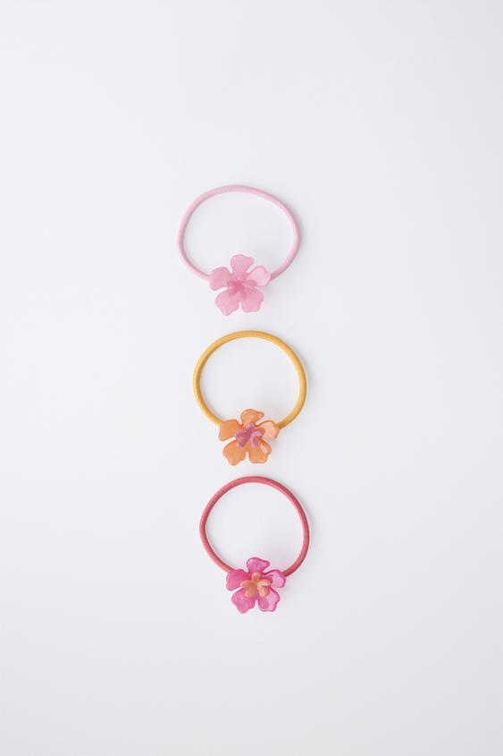 PACK TRES COLETEROS FLOR HIBISCUS - Rosas de Zara - Imagen 0