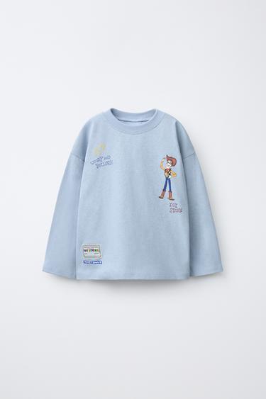 TOY STORY © DISNEY PIXAR PRINTED AND EMBROIDERED T-SHIRT - Light blue by Zara