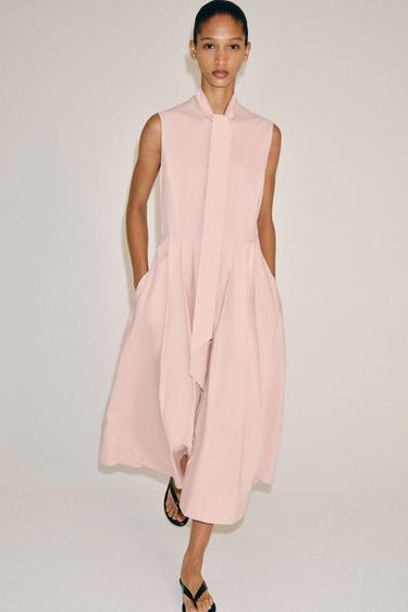 Zara ZW COLLECTION SHIRT DRESS - Pastel pink