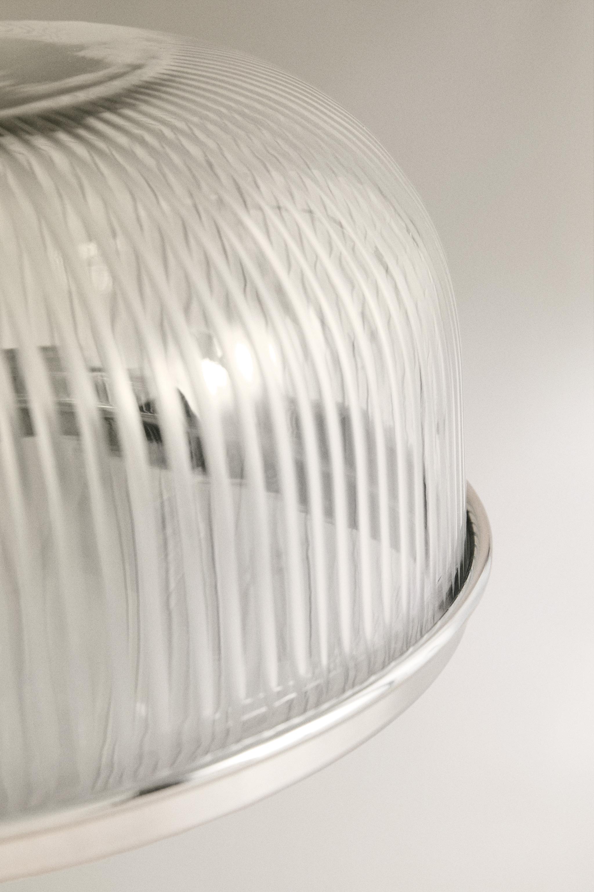 STAINLESS STEEL GLASS CAKE DISH - Silver | ZARA United States