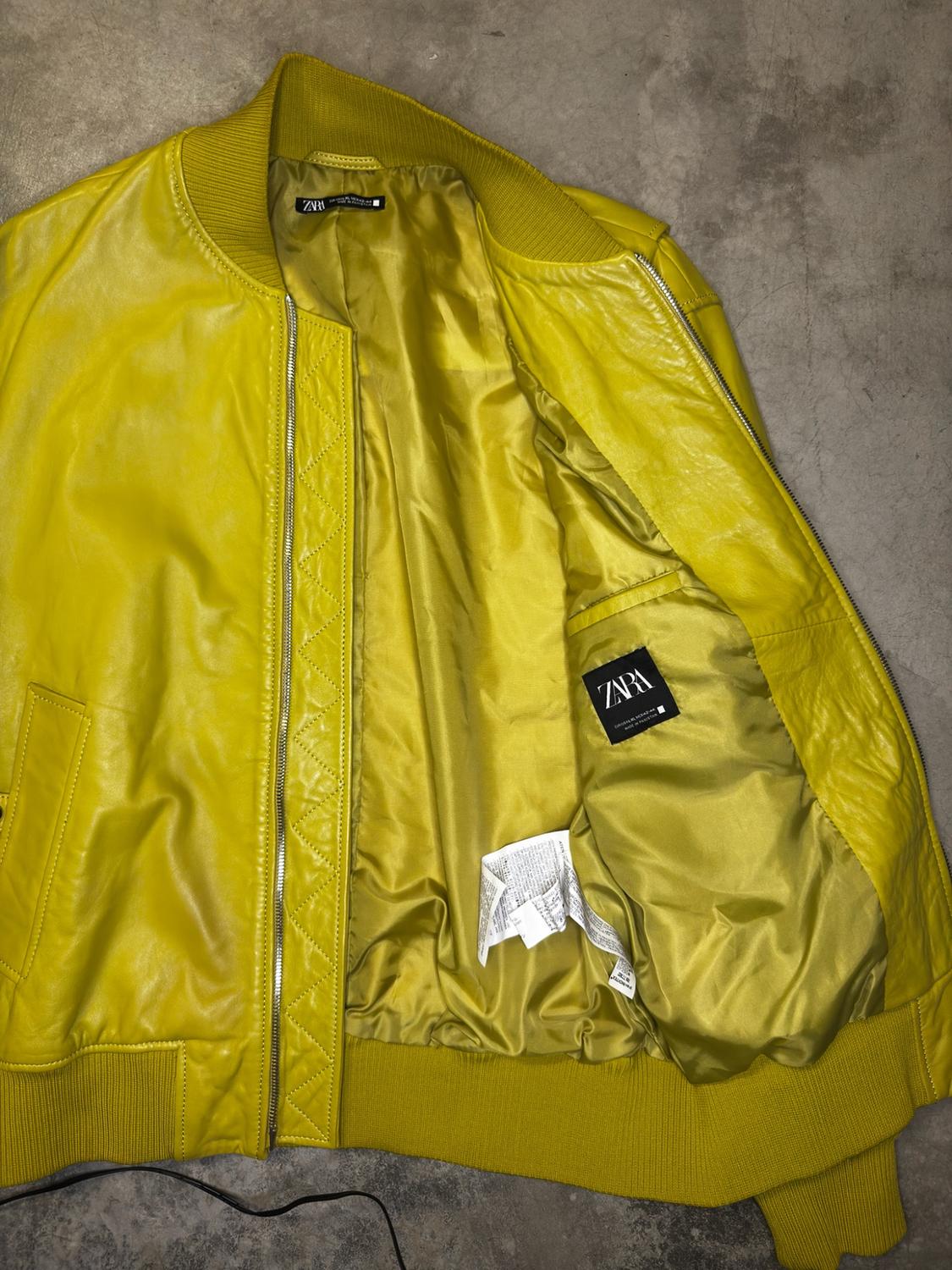 LEATHER BOMBER JACKET - Image 5