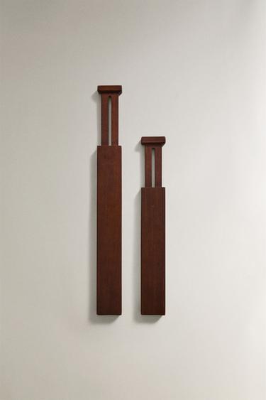 EXTENDIBLE WOODEN WARDROBE DIVIDER - Brown by Zara