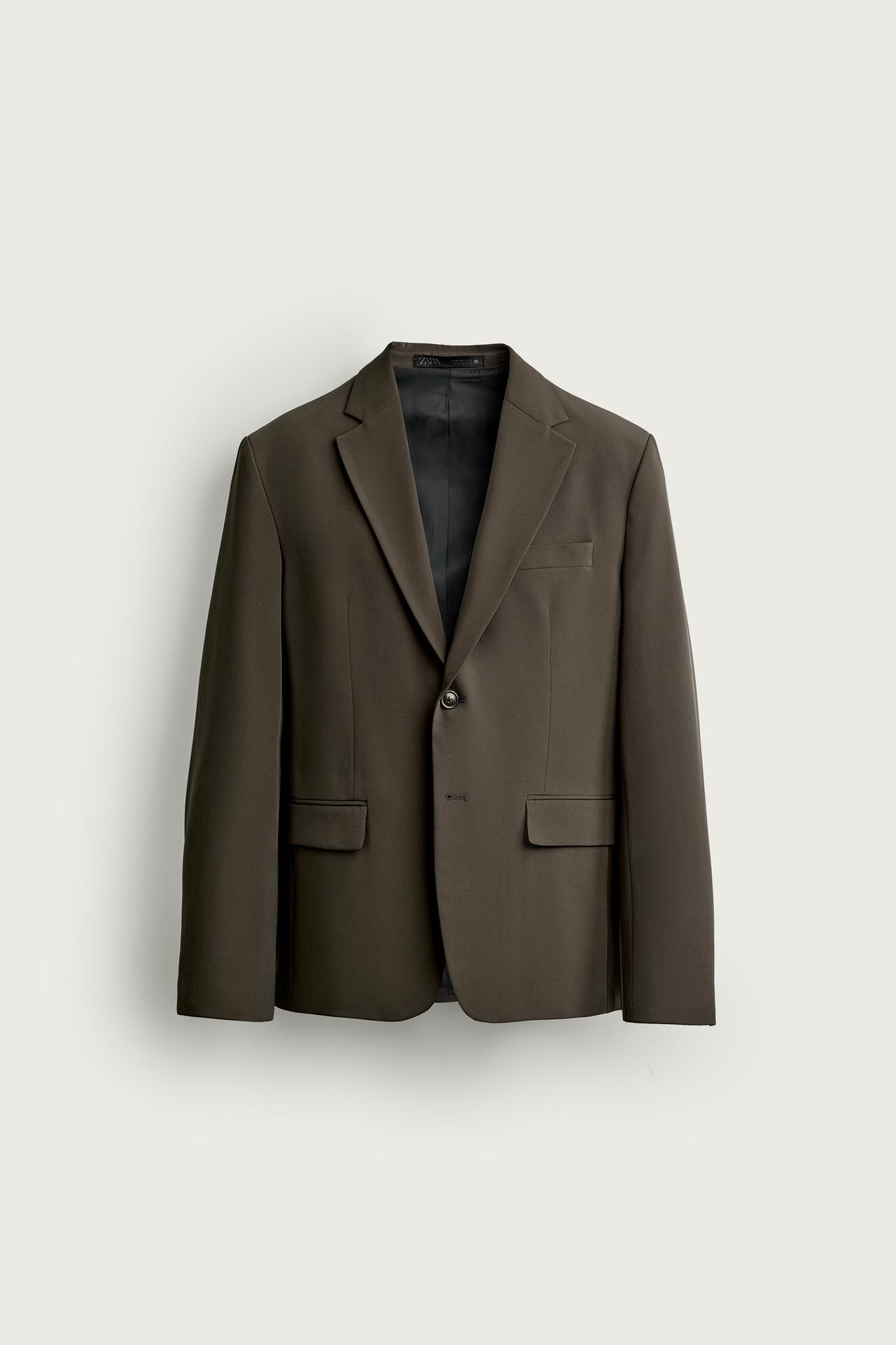 COMFORT SUIT BLAZER — Chocolate