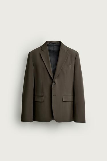 КОСТЮМНЫЙ ПИДЖАК КОМФОРТНОЙ ПОСАДКИ — ШОКОЛАДНЫЙ от Zara
